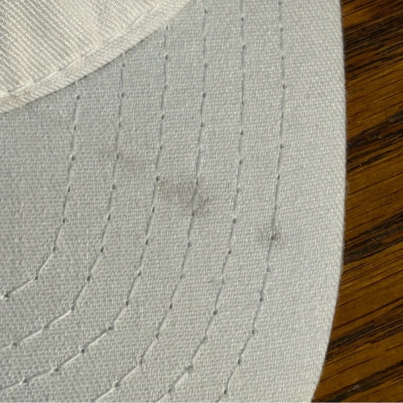 Vtg The Master American Needle Cotton White Golf Hat Cap Strapback OSFA FLAWS - Picture 5 of 15